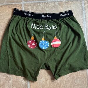 Hatley Men's "Nice Balls" Boxer Briefs Christmas Holiday size XL